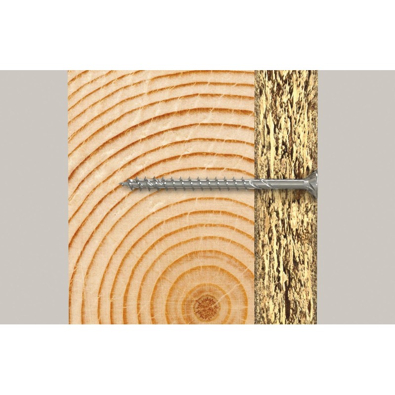 fischer 557554 FPF II, Wood Screw Box, 4.5X60 Partial Thread,