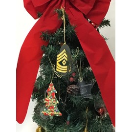 3D Army Enlisted Rank Ornament (E-8 First Sergeant)