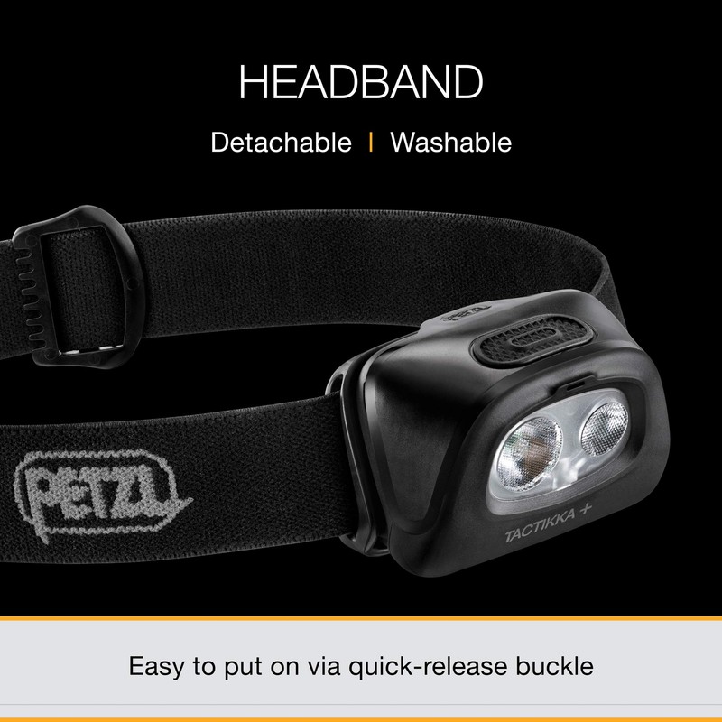 Petzl Tactikka + E089EA00 Headlamp, Black, Single