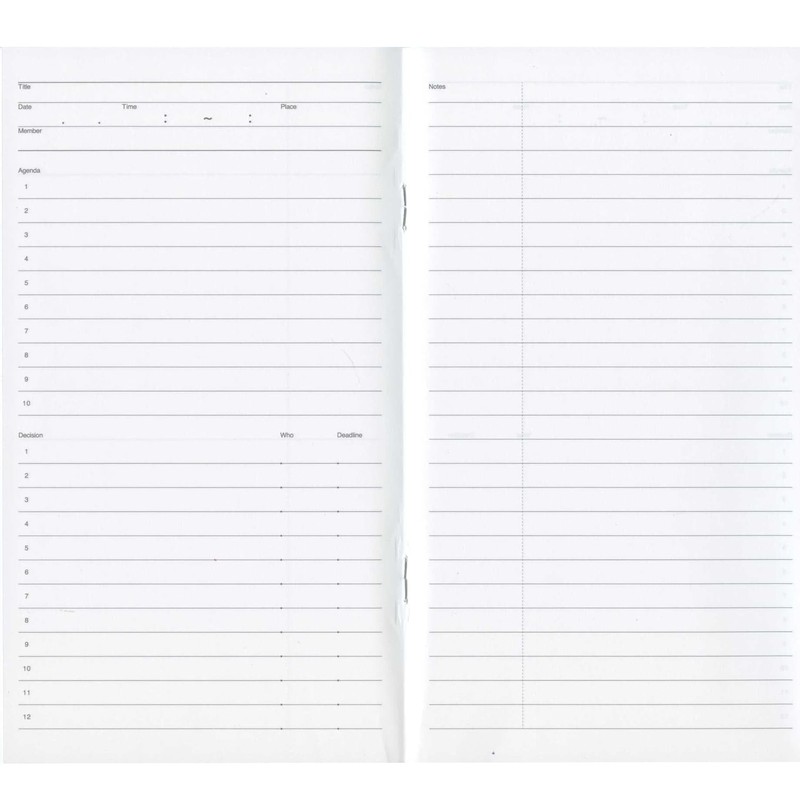 A5 Slim Function Notebook, MEETING NOTEBOOK (Meeting Notebook) LDNT