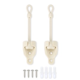 Vasteo Replacement Parts Bungee and Bungee Receiver,Shade Tie Downs,Weather Resistance,for Coolaroo Exterior Roller Shade,Sun Shade,Outdoor Blind(Sand,1 Set)