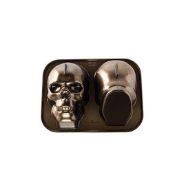 Nordic Ware 88448 Nordic Ware Haunted Skull Pan Bronze, mini