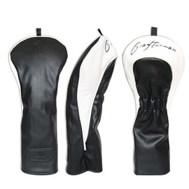 CRAFTSMAN Golf Driver Cover, For DR, 460CC Compatible, Three Piece Design, Sold Individually Headcover, Club Cover, Wood Cover, Smooth Removal, Unisex, Black