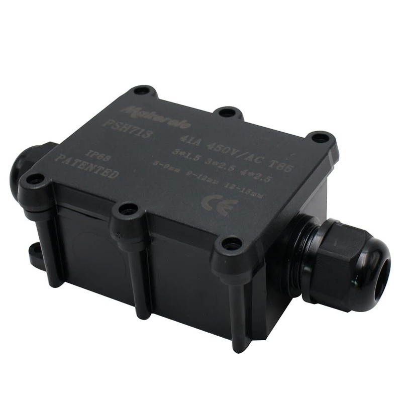 Underground Electrical Box Waterproof IP68 Junction Box,2 Way Plug Line