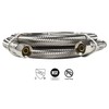 HQRP 2-Pack Universal Premium Braided Stainless Steel Refrigerators/Ice Makers Hoses