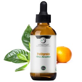 uh*Roh*Muh uh*Roh*Muh Organic Petitgrain Essential Oil from Paraguay - 100% Pure and Natural USDA Certified Essential Oil, Perfume Crafting with Invigorating Woody Aroma 2 fl oz