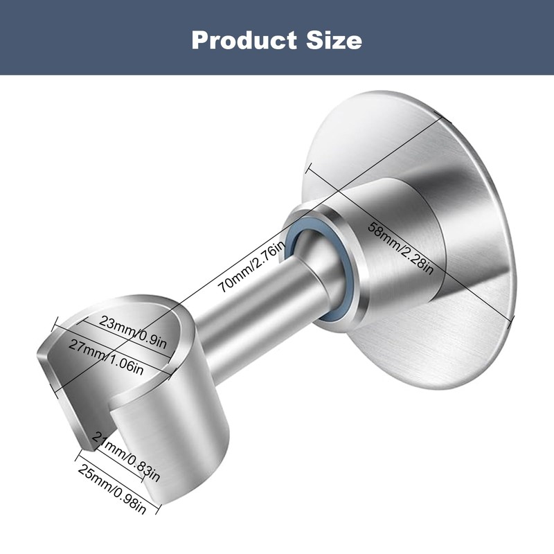 Shower Head Holder 360° Adjustable Handheld Bathroom Shower Head Bracket
