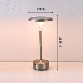 Rechargeable LED Table Lamp Touch Control Stepless Dimmable Nightstand Light Portable Desk Lamp for Living Room Bedroom Work Light with Three Adjustable Colors and 2000mAh Battery Ideal for Reading and Studying