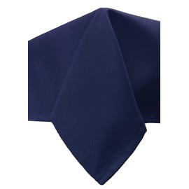 YOUR CHAIR COVERS - Pack of 2 60 x 102 inch Rectangular Polyester Tablecloth - Navy Blue, Premium Seamless Wedding Table Cloth for 6 ft Rectangle Tables, Ideal for Wedding and Other Events