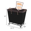 StorageWorks 320L Laundry Basket with Wheels, Extra Large Rolling Hampers
