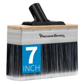 Precision Defined Deck Stain Brush, Large 7-Inch Limewash Brush, Deck Applicator for Paints, Wood and Fence with Threaded Extension Pole, Staining Tools
