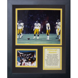 Legends Never Die "1970 Pittsburgh Steelers Steel Curtain Framed Photo Collage, 11 x 14-Inch (11527U)
