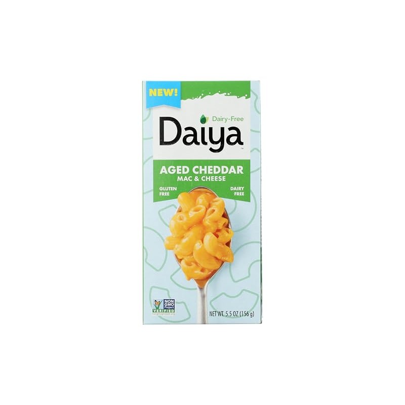 DAIYA Aged Cheddar Mac and Cheese, 5.5 OZ