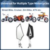 INFINAUTO Motorcycle Rear View Mirrors Bar End Side Mirrors Mount