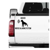 siviwonder Boxer Noise Alarm System Car Sticker Dog Film German