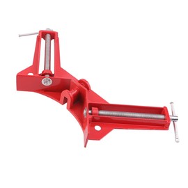 90 Degree Right Angle Clamp, Red Woodworking Clamps Adjustable Wood Vice Miter Clamp for Picture Photo Frame, DIY Hand Tools Corner Clamp 1/2Pcs
