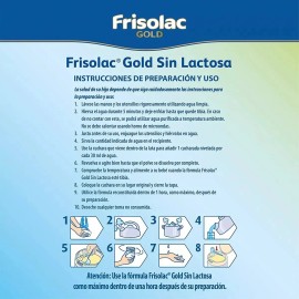 Leche en Polvo Frisolac Gold Sin Lactosa para Bebés 0-12 Meses 2x400g