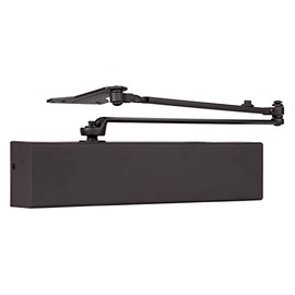 BRINKS Commercial - Heavy Duty All-in-One Commercial Door Closer, Bronze Finish - Adjustable from Size 1-6 with a 180-Degree Opening Range