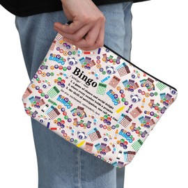 PYOUL Gamble Lover Gift Bi*go Definition Makeup Bag Play Gamble Game Cosmetic Bag Funny Gambling Gifts (Bi*go Definition Bag)