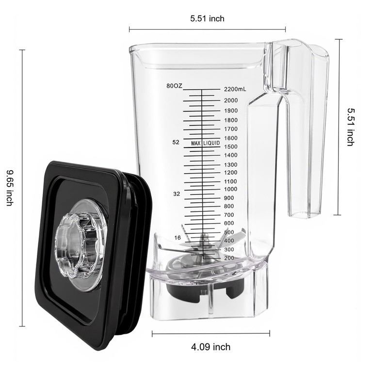 CRANDDI blender parts, ONLY for CRANDDI K96, K80, K85 Blender，80oz