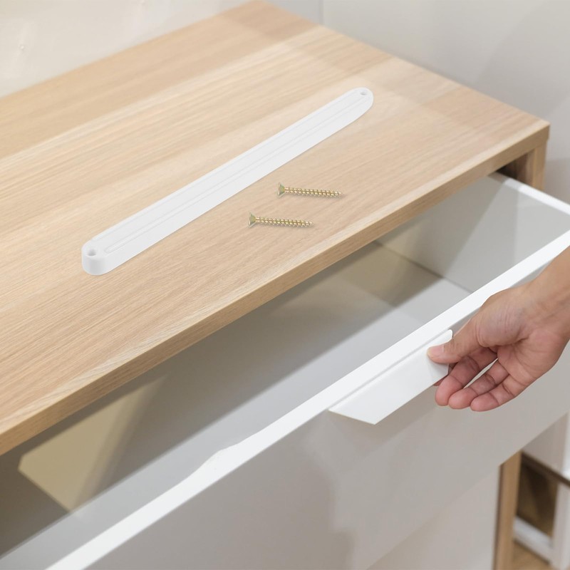 Drawer Slides, 2Pcs Plastic Drawer Rails, 235mm Drawer Track Hardware