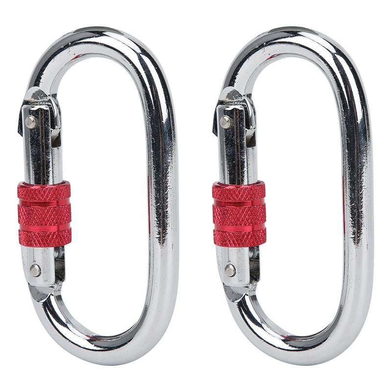 2 Pcs Aerial Yoga Mountaineering Buckle O Type Lock Runway