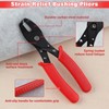 LEONTOOL Strain Relief Crimper, Strain Relief Bushing Pliers Anti-Rust Low