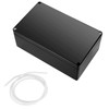 Surface-Mounted Junction Box, Black Electronic Housing, Plastic Covers, for DIY