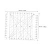 Gadpiparty Transparent Acrylic Sewing Ruler Durable Cutting Tool for DIY