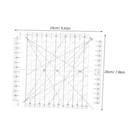 Gadpiparty Transparent Acrylic Sewing Ruler Durable Cutting Tool for DIY Tailoring Quilting and Patchwork Projects with Precise Markings and Versatile Applications