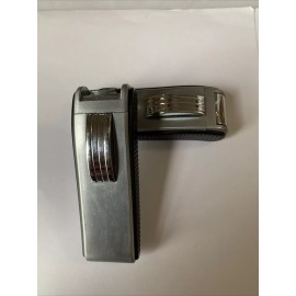 Lighter Plated and dark knight wind- resistant torch flame.