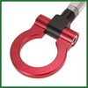 Motoforti Red Car Front Bumper Trailer Ring Eye Towing Tow