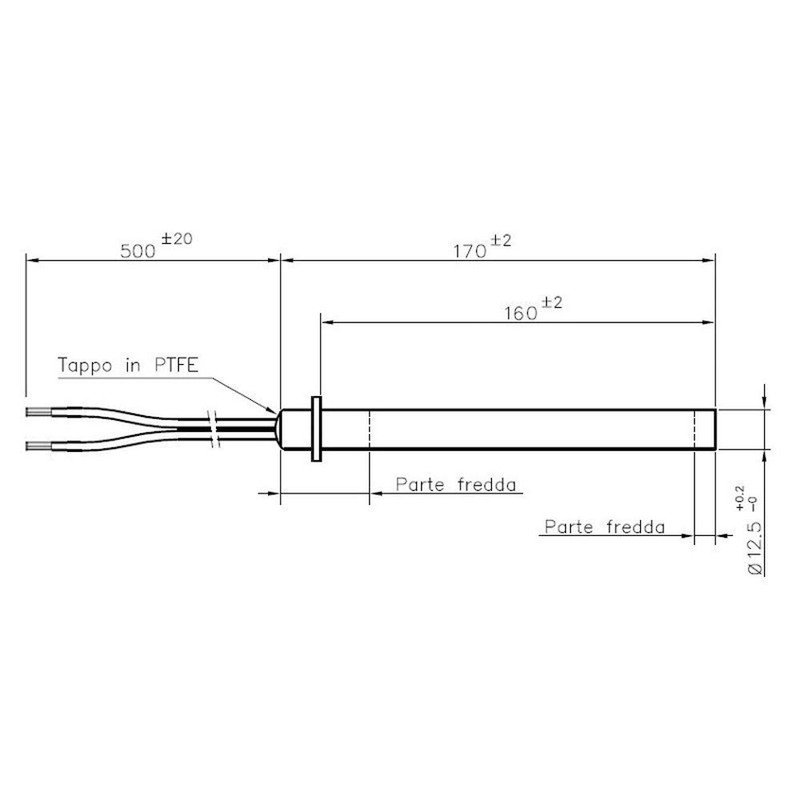 Easyricambi Spark Plug for Pellet Stove with Flange Diameter 12.5mm
