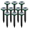 Mole Repellent Solar Powered 10 Pack, Ultrasonic Gopher Deterrent Stakes