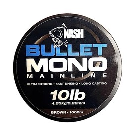 Hull Angling Centre Nash Bullet Mono Brown 10lb 1000m T2804