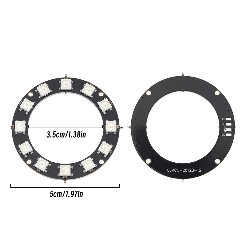 Create idea 5pcs RGB LED Ring 12 Bit RGB LED