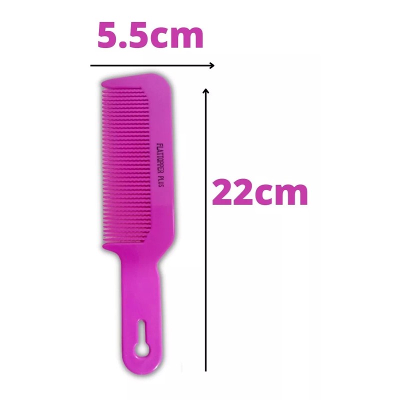 Flattop 7 Peines Barberia Flat Top Plus Con Cerdas Onduladas