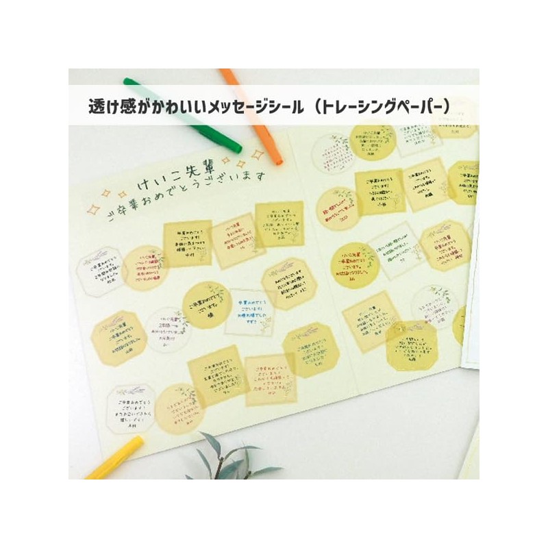 Zet and Kay Bi-Fold Shikigami Natural Sticky Message Stickers 36