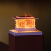 Dynaming 4 Pack Solar Post Cap Lights Outdoor with Flickering