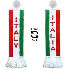 TRUCK DUCK® LKW Auto Minischal Italy Italien Trucker Mini Schal Wimpel Flagge Fahne Saugnapf Spiegel Deko