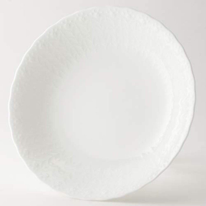 Narumi Silky White 7.5 in (19 cm) Coupe Soup Plate,