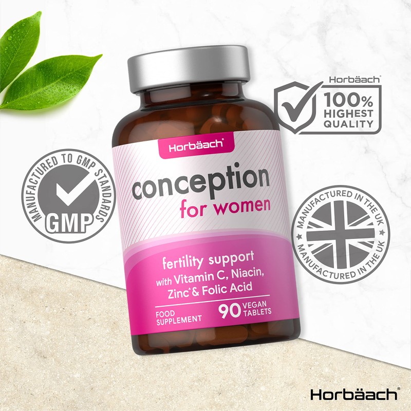 Conception Vitamins for Women | 400µg Folic Acid with Vitamin