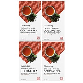 Clearspring Organic Oolong Tea 20 Tea Bags 36 Grams (Pack of 4)