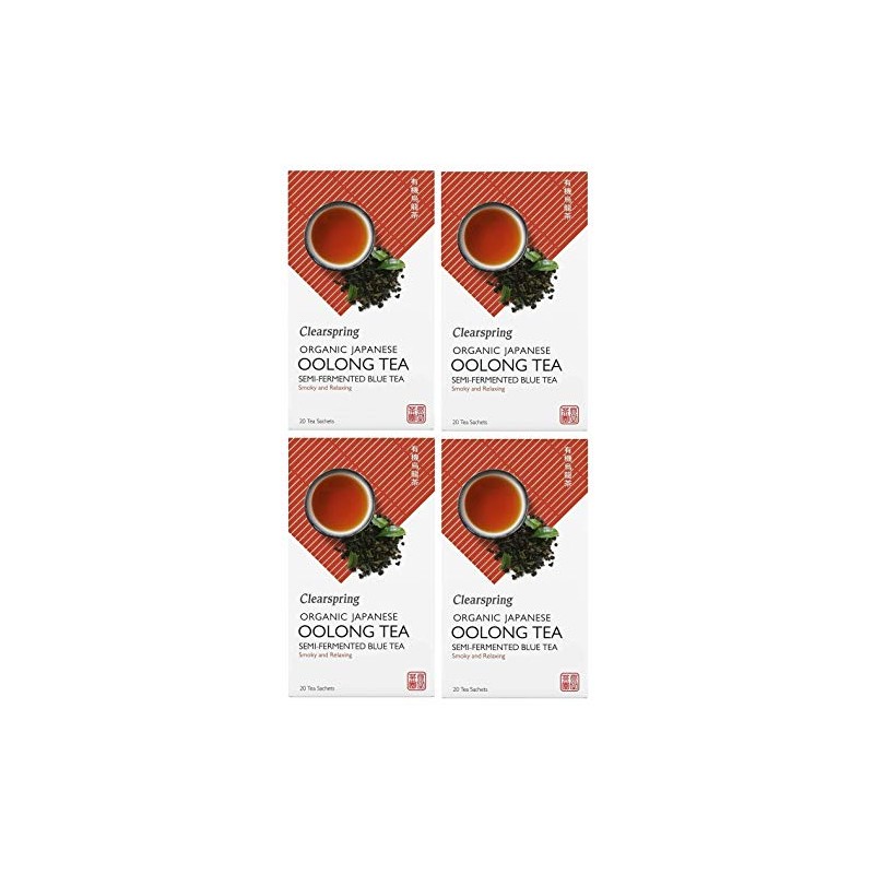 Clearspring Organic Oolong Tea 20 Tea Bags 36 Grams (Pack