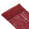 WedDecor Burgundy String Curtains Glitter Fringe Panel Fly Screen Room