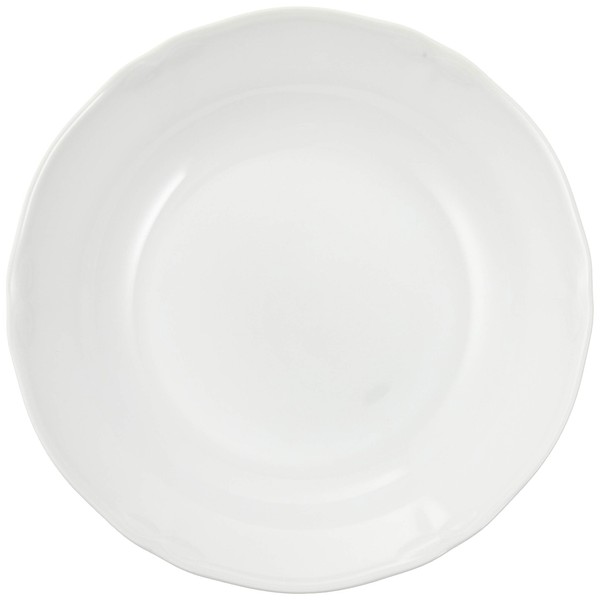 Noritake 9597A/1470 Fine Porcelain, Coty White, 7.7 inches (19.5 cm), Deep Plate