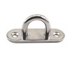 6 Pieces M5 304 Stainless Steel Oblong Pad Eye Plate