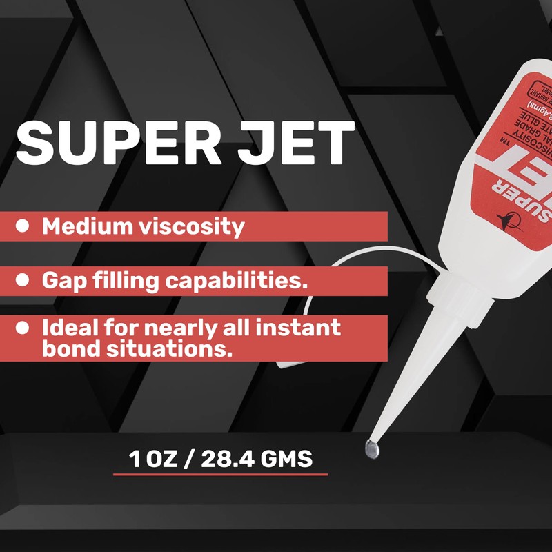 Jet Glue Super Jet - Medium Thickness Industrial Strength CA