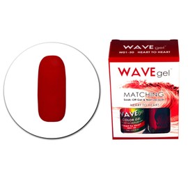 WAVEGEL Soak-0ff Gel & Nail Lacquer Matching Duo Set - Heart To Heart - W0150-0150 I 0.5 Oz