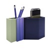 Brookstone BKH8027, 2-in-1 Concrete Set of Pencil Holder and Bookend,